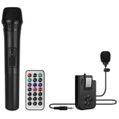 Magicvoice MV-2016 Max 175 W USB-SD-BT Siyah 1E-1Y Mikrofonlu Aktif Hoparlör taşınabilir - 2