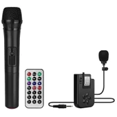 Magicvoice MV-2016 Max 175 W USB-SD-BT Siyah 1E-1Y Mikrofonlu Aktif Hoparlör taşınabilir - 8