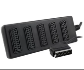 Ayt 5 Li Scart Dağıtıcı Çoklayıcı Scart Soketi Girişi Çoğaltıcı - 2