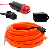 Powermaster 5 Metre Oranj Araç İçi Neon İp Aydınlatma Oto Ambiyans Aydınlatması - 1