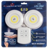 Ayt Cob Led Kabin Ampul Kumandalı 2 li Tezgah Altı Aydınlatma Pilli Dolap İçi Lamba - 4