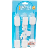 Powermaster PM-19330 Dolap Çekmece Kilitli Kemer 6 lı Set Çocuk Bebek Güvenlik Eşya Sabitleyici - 3