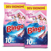 Bingo Matik 10 kg 2'li Paket Mutlu Yuvam Renkliler ve Beyazlar Toz Çamaşır Deterjanı - 1