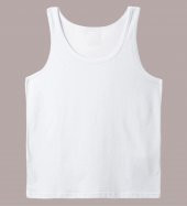 6 ADET ERKEK 100 PAMUK ASKILI KLASİK ATLET - 5