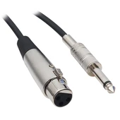 Powermaster Xlr Mikrofon Kablosu 5 Metre Tak Çalıştır Siyah 3 Pin Dişi 6.3 Jack Girişli - 3