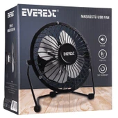 Everest Efn-482 Siyah Metal Masaüstü Mini Usb Fan Bilgisayar Laptop Notebook Yanı Fan Vantilatör thumbnail 9