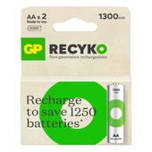 Gp Recyko 1300 Mah R6 AA Şarjlı 2'li Kalem Pil - 8