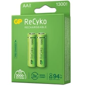 Gp Recyko 1300 Mah R6 AA Şarjlı 2'li Kalem Pil - 6