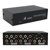 Powermaster AV-104 4 Port Video Audio Splitter Rca Video Dağıtıcı thumbnail 10