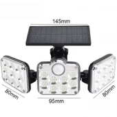 Ayt Powermaster Sensörlü 120 Ledli Solar Lamba FL-1727 Güneş Enerjili Bahçe Aydınlatması - 2