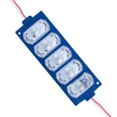 Powermaster 12 Volt 4 Watt Mavi 3030 10 X 53.8 Mm Lümen 180 Derece Mercekli Modül Led - 5