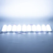 Powermaster 12 Volt 6 Watt Soğuk Beyaz Yanıp Sönen 3030 Modül Led 8 Ledli Mercekli - 2