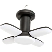 Powermaster Şarjlı Kamp Lambası Aydınlatma 150 Watt Usbli Led Askı Aparatlı 3 Modlu Katlanabilir 4 Kanat - 2