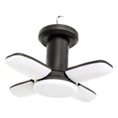 Powermaster Şarjlı Kamp Lambası Aydınlatma 150 Watt Usbli Led Askı Aparatlı 3 Modlu Katlanabilir 4 Kanat - 4