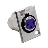 CANON XLR 3 PİN DİŞİ ŞASE KONNEKTÖR (CK114) - 3