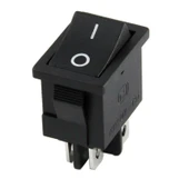 Ayt 4 Pinli Siyah Işıksız Mini Yükseltici Anahtarı On Off Power Switch IC-122 - 3