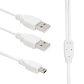 Powermaster USB 2 A Erkek Mini USB 5 Pin 1 Metre Kablo Oto Araç Kamerası Navigasyon Kablosu Usbli - 7
