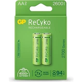 Gp 2600 Mah R6 AA Şarjlı Kalem Pil 2 Li Paket Şarj Edilebilir Pil - 1