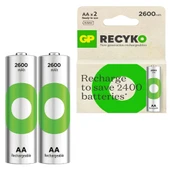 Gp 2600 Mah R6 AA Şarjlı Kalem Pil 2 Li Paket Şarj Edilebilir Pil - 3