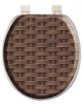 Softy Classic Desenli Yumuşak Klozet Kapağı Beyaz - 1