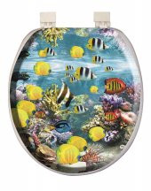 Softy Classic Desenli Yumuşak Klozet Kapağı Beyaz - 1