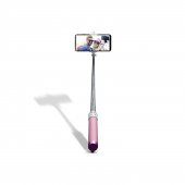 Philips 2023 Yeni Type-C to 3.5mm Jack Dönüştürücü 270 Derece Dönebilen Premium Selfie Çubuğu Pembe - 4
