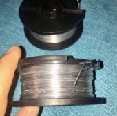 BİR ADET .. 1 mm .. PASLANMAZ METAL BOBİN TEL .. TASARIM  , TAKI YAPIMI , HOBİLER - 2
