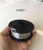 ÜÇ BOBİN PASLANMAZ METAL TEL. 1 mm , - 1