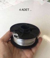 DÖRT BOBİN PASLANMAZ METAL TEL. 1 mm . - 1