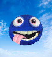 ESPRİLİ EMOJİ KARİKATÜR TEMALI OYUNCAK YASTIK. 30 CM. - 1