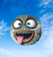 ESPRİLİ EMOJİ KARİKATÜR TEMALI OYUNCAK MONSTER YASTIK. 30 CM. - 1