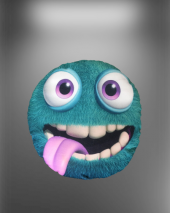 ESPRİLİ KARİKATÜR TEMALI EMOJİ OYUNCAK YASTIK .. 30 CM .. - 2