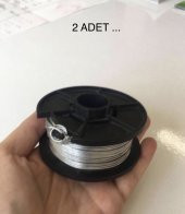İKİ BOBİN..PASLANMAZ METAL TEL. 1 mm . TASARIM  , TAKI YAPIMI , HOBİLER - 1