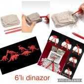 6 AD KIRMIZI  DİNAZOR KAZI  BİLİM EĞİTİCİ  /FAALİYET SETİ , ETKİNLİK BİLİMSEL PROJE  OYUNCAĞI .. - 1