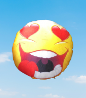 30 CM EMOJİ ESPİRİLİ KARİKATÜR TEMALI YUVARLAK OYUNCAK YASTIK - 1