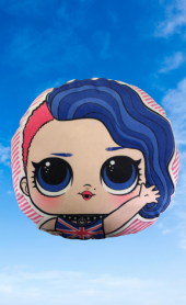 LOL SURPRİSE ! BFF SWEETHEARTS ROCKER DOLL BEBEK YUVARLAK KADİFE DOKULU YASTIK .. - 1