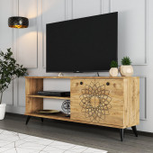 Moxen Mobilya TY3 Desenli Raflı Tv Ünitesi - 1