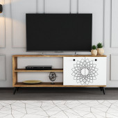 Moxen Mobilya TY4 Desenli Raflı Tv Ünitesi - 2