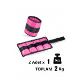 Spor Byfit 1 Kg x 2 Adet Pembe El veya Ayak Bileği Ağırlığı - 3