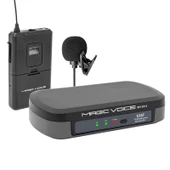 Magicvoice MV-3812 VHF Yaka Tipi Telsiz Mikrofon Kablosuz Yaka Mikrofonu Alıcı Verici Tam Set - 3