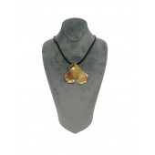 Yaprak Modeli Bronz Kolye - 1