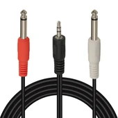 POWERMASTER PM-13934 3.5 MM STEREO ERKEK/2X6.3 MM MONO ERKEK 5 METRE SES KABLOSU - 4