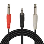 POWERMASTER PM-13934 3.5 MM STEREO ERKEK/2X6.3 MM MONO ERKEK 5 METRE SES KABLOSU - 2