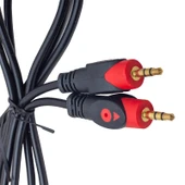 Powermaster 3.5 Mm Erkek Erkek 3 Metre Stereo Aux Kablo Jack Girişli Hazır Kablo thumbnail 3