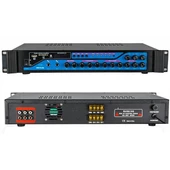 Dexun D-200 3 Zone 200 Watt USB Bluetooth 2 Mik. Giriş Hat Trafolu Anfi Okul Toplantı Salonu Mağaza Tipi Amfi - 1
