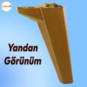 Sedir Mobilya Kanepe Tv Ünitesi Konsol Koltuk Ayağı Ahşap Desenli Koyu Ceviz Renk 18 Cm Ayakları - 8