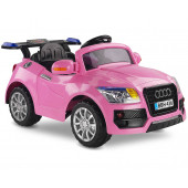 Babyhope 436 Audi E-Drive-5 Beyaz 12 V Akülü Araba Pembe - 1