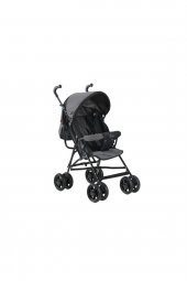 Babyhope SC-100 Tam Yatarlı Gri Baston Bebek Arabası Siyah - 1