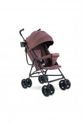 Babyhope SC-100 Tam Yatarlı Gri Baston Bebek Arabası Kahverengi - 1