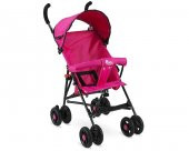 Babyhope SC-107 Siyah Baston Bebek Arabası Pembe - 1